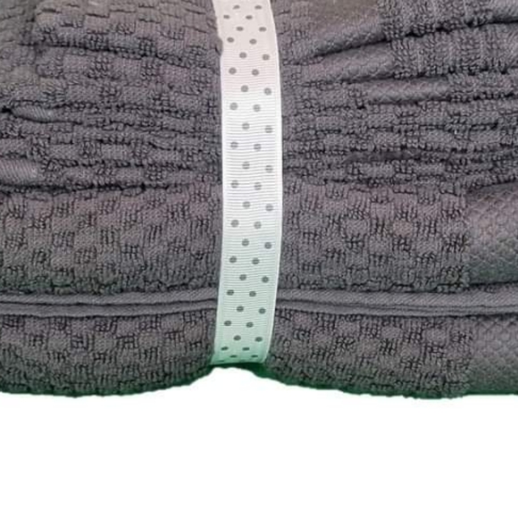 Towels 6 piece set Cotton charcoal color - Picture 2 of 2